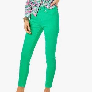 🆕Lilly Pulitzer Eagan high rise green pants🥰